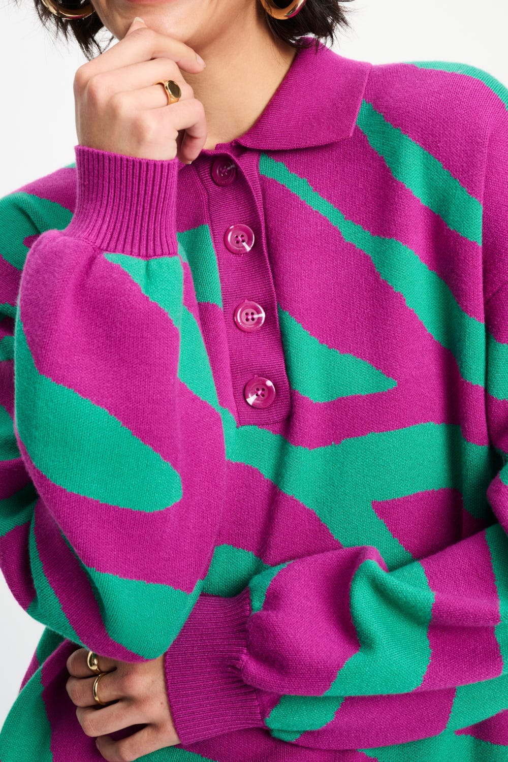 TRUI - Polo Animal Purple