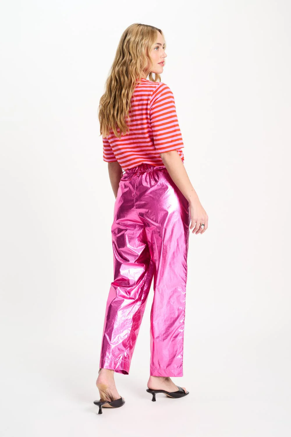 BROEK - Metallic Bright Rose