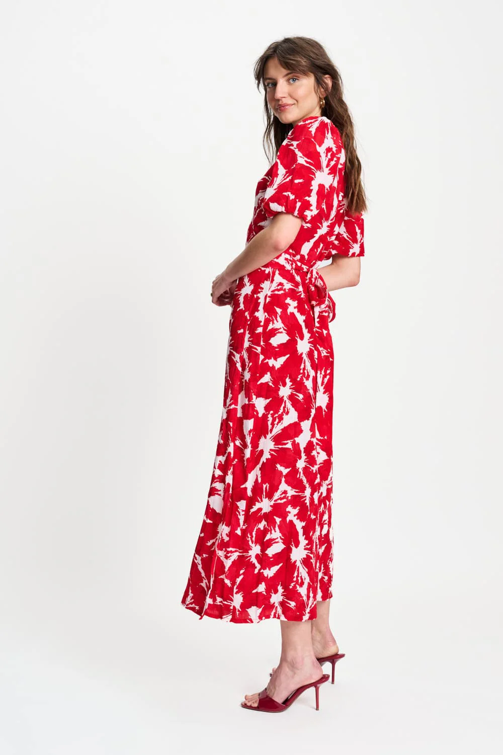 JURK - Crinkle Bubble Bloom Red
