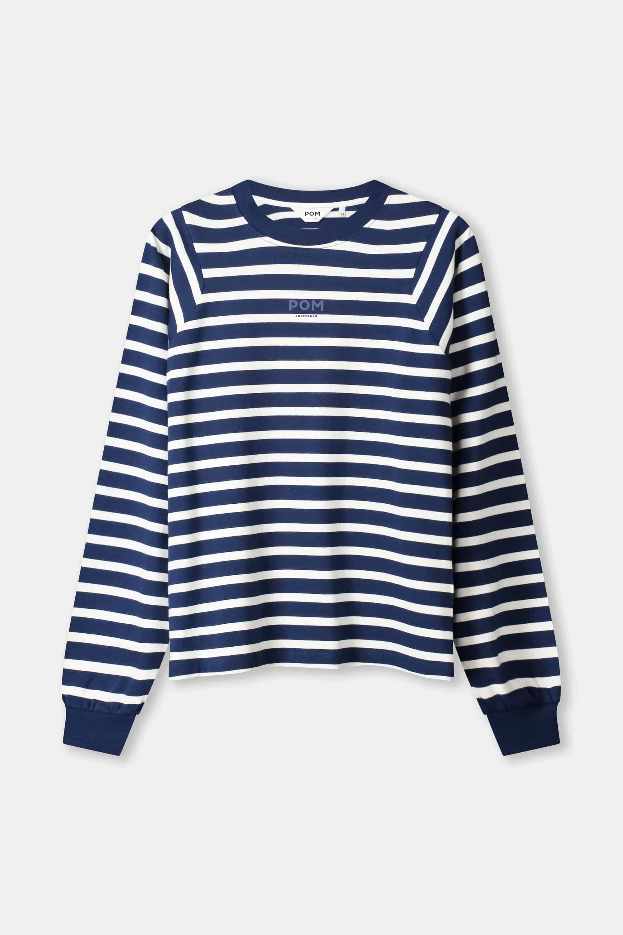 TOP - Striped Blue White