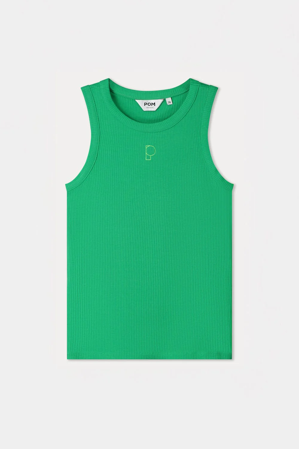 TANKTOP - Rib Palm Green