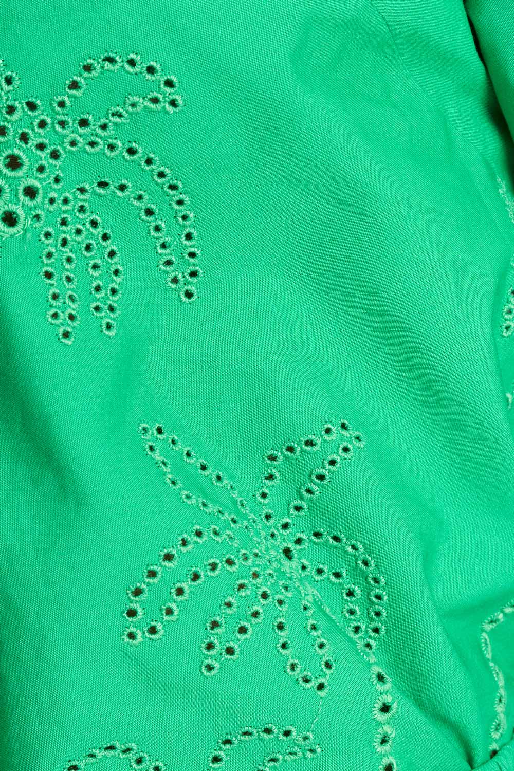 BLOUSE - Broderie Anglaise Palm Green