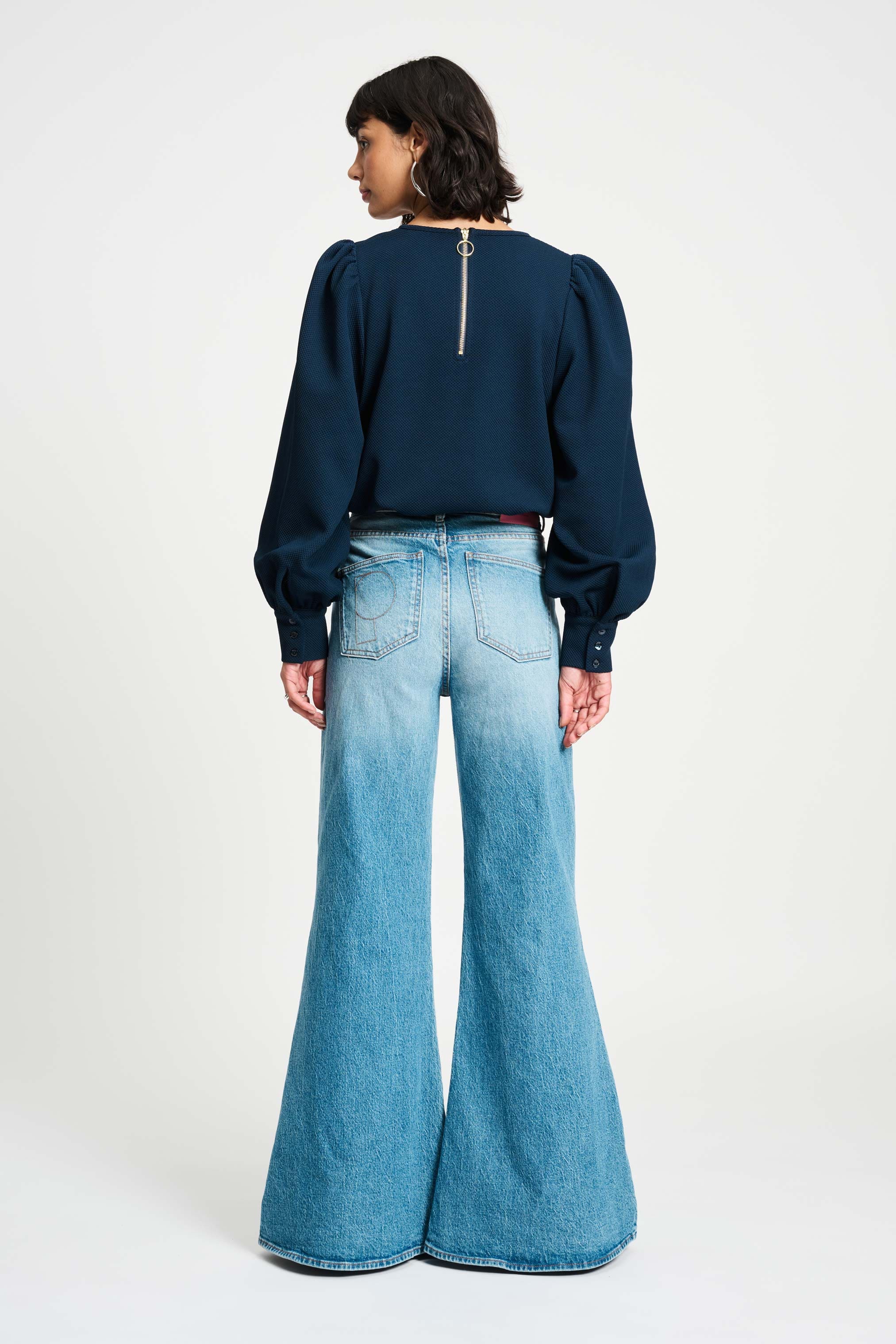 JEANS - Flare Mid Blue