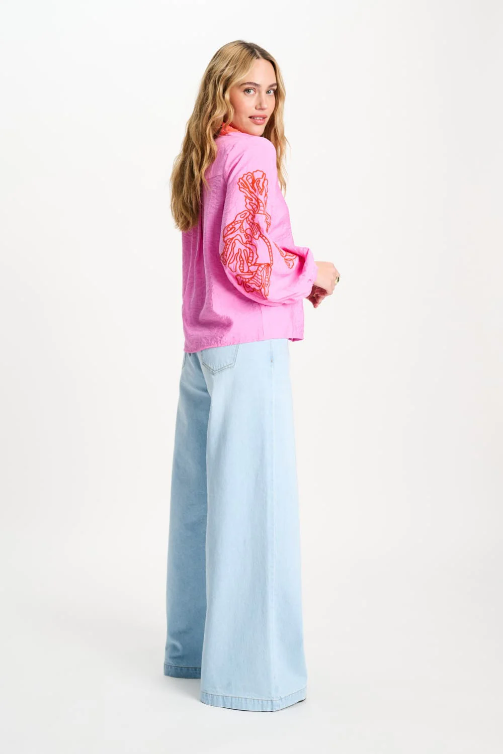 BLOUSE - Cheering Pink Sequins