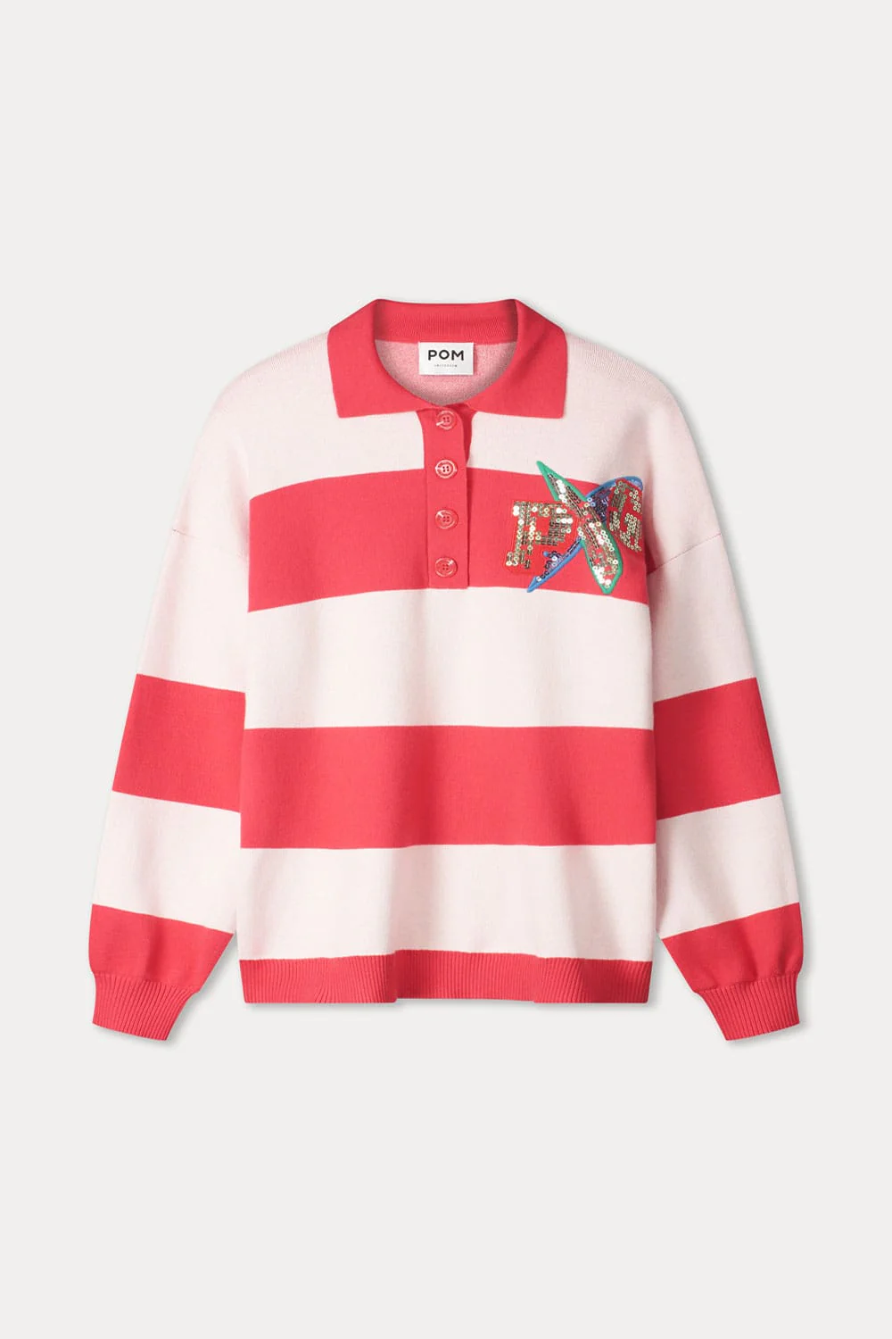TRUI - Polo Stripes Coral