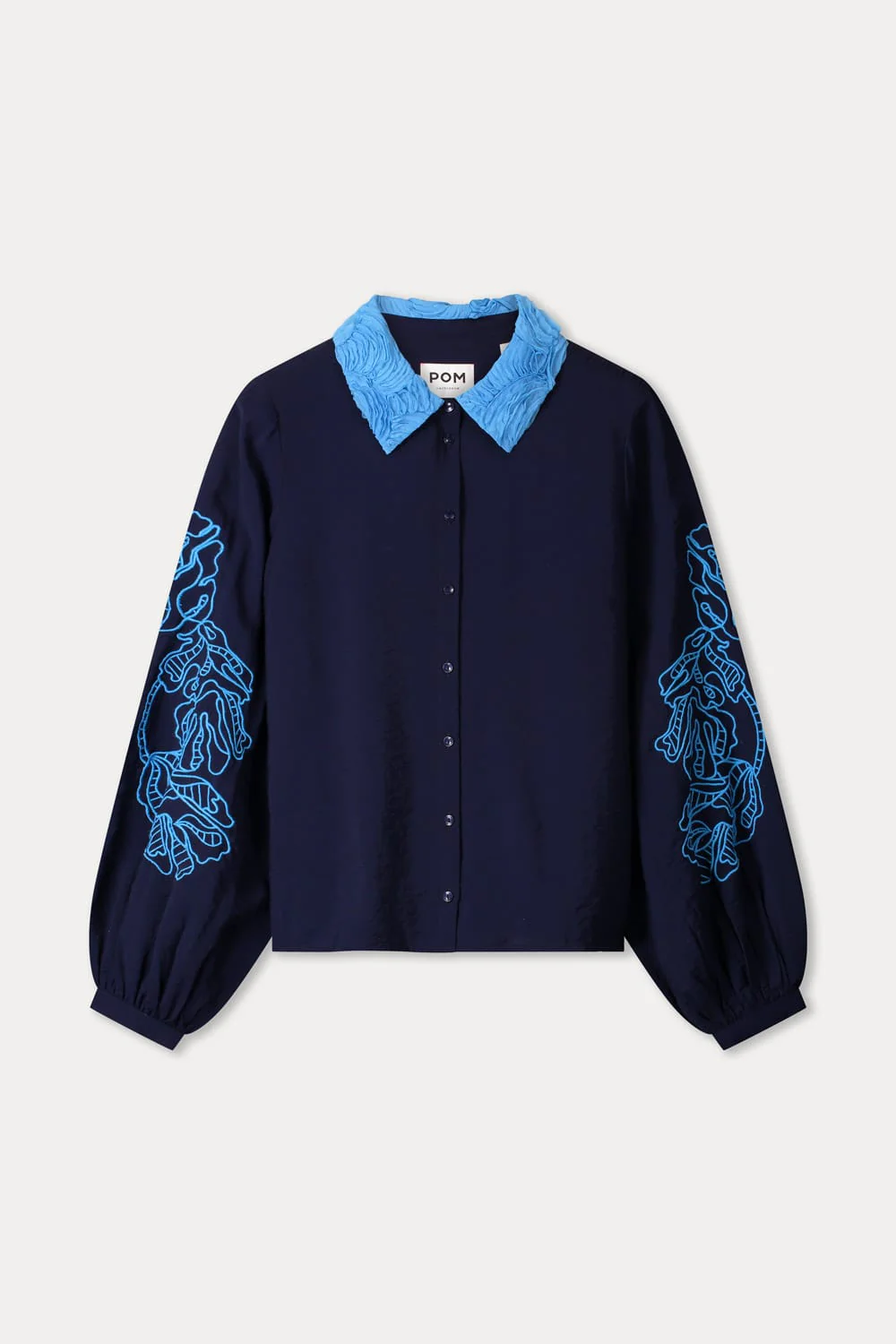 BLOUSE - Night Blue Flora