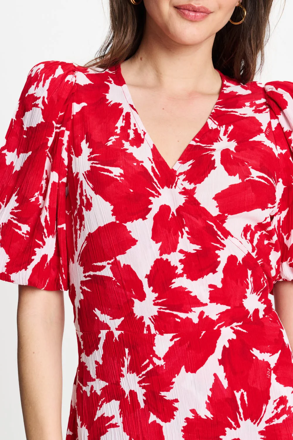 JURK - Crinkle Bubble Bloom Red