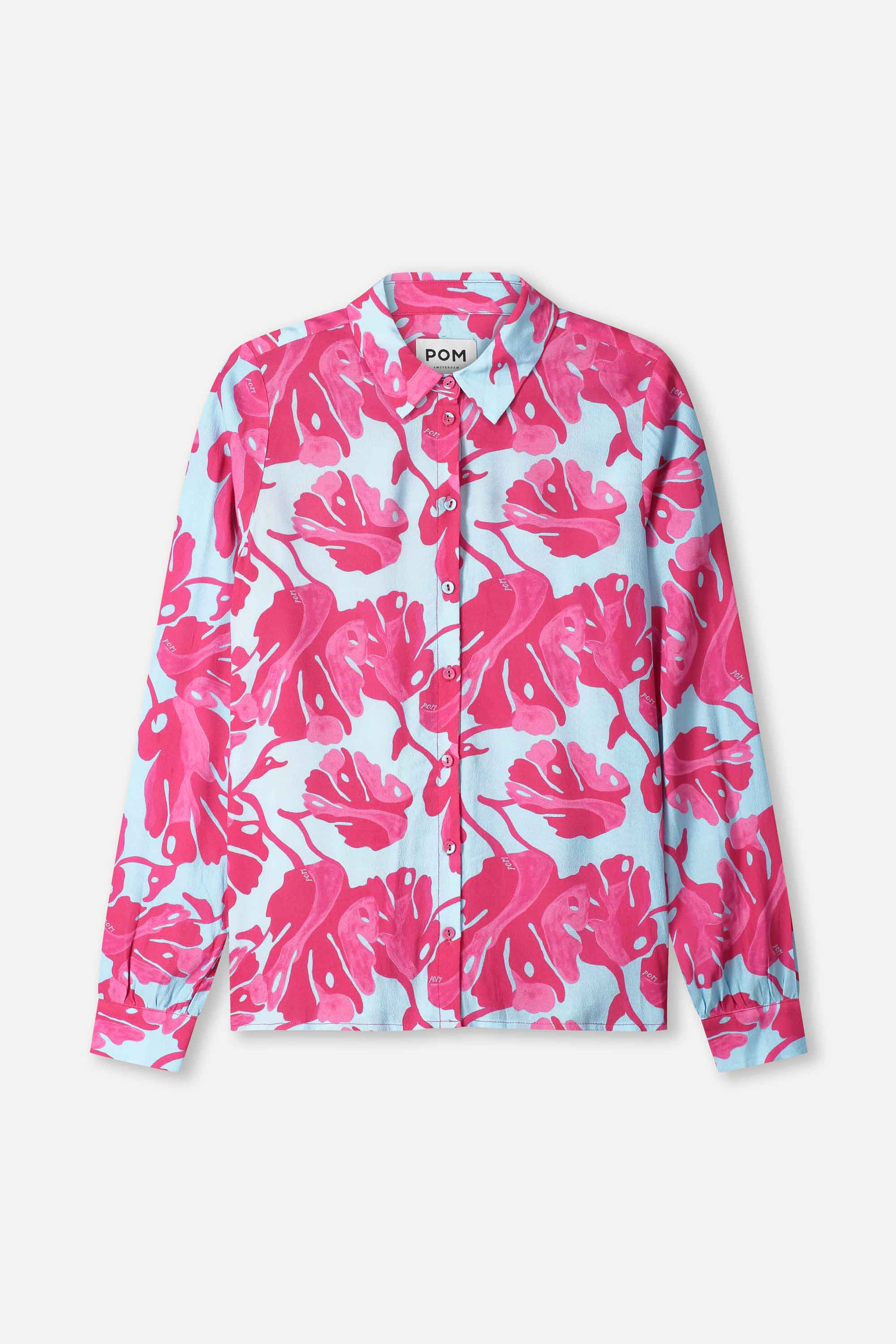 BLOUSE - Mila Urban Flora Blue