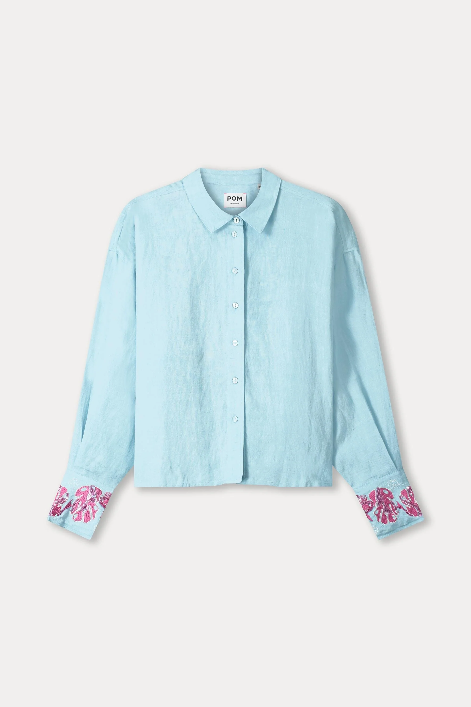 BLOUSE - Blue Sequins Urban Flora