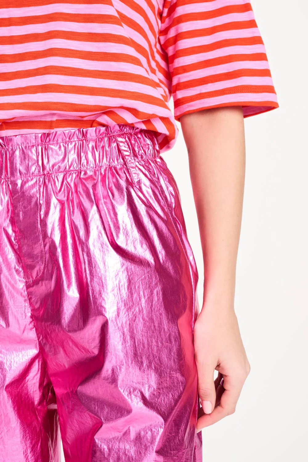 BROEK - Metallic Bright Rose