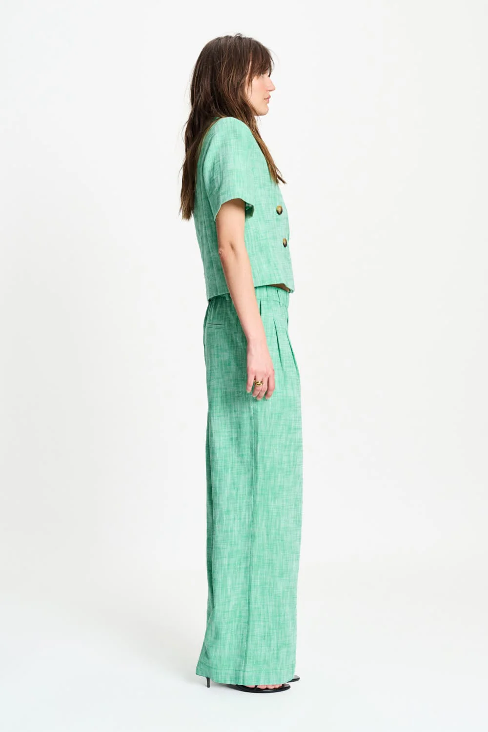 BROEK - Palm Green