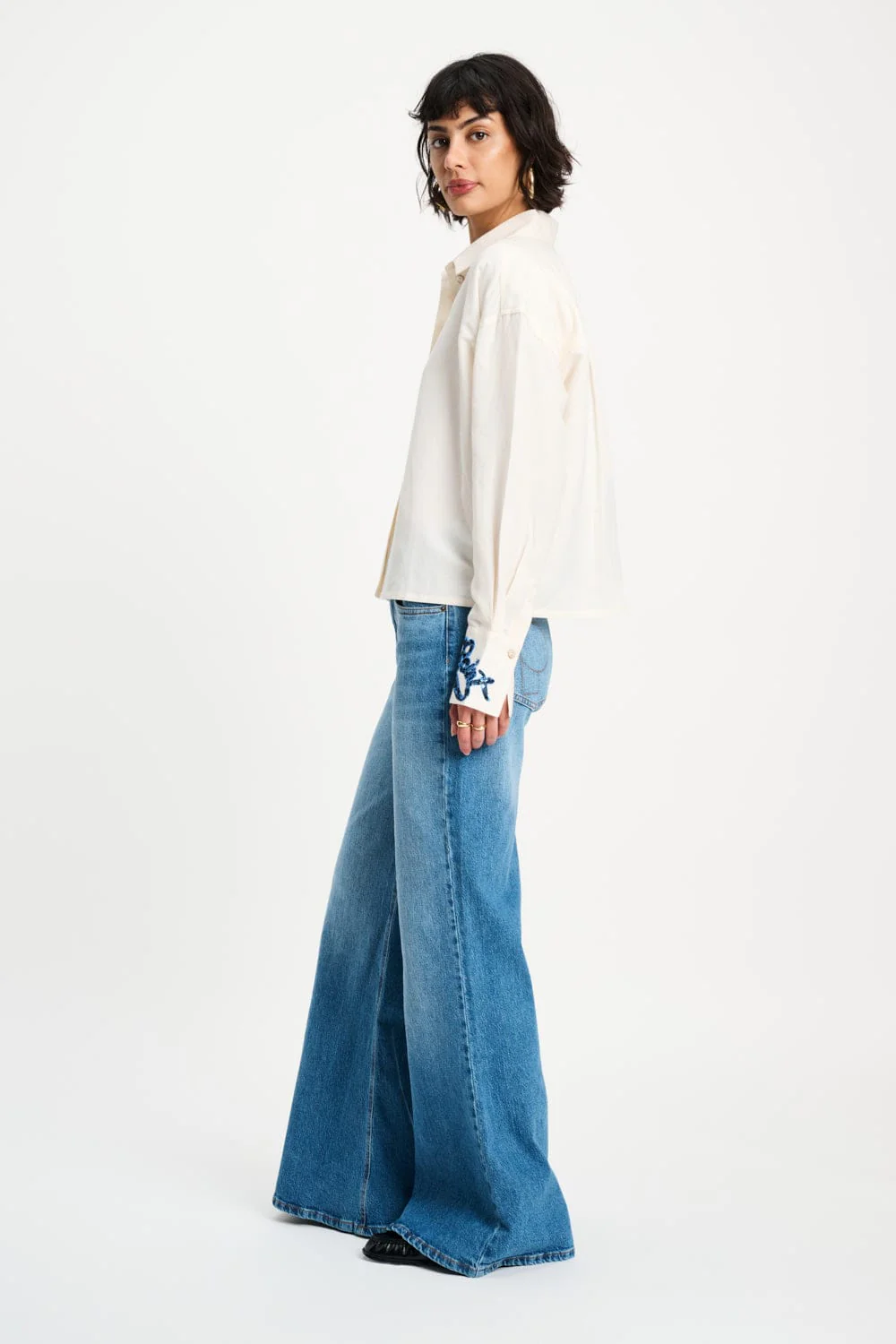 BLOUSE - White Sequins Matchpoint