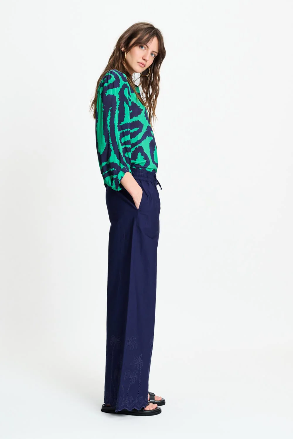 BLOUSE - Waves Green