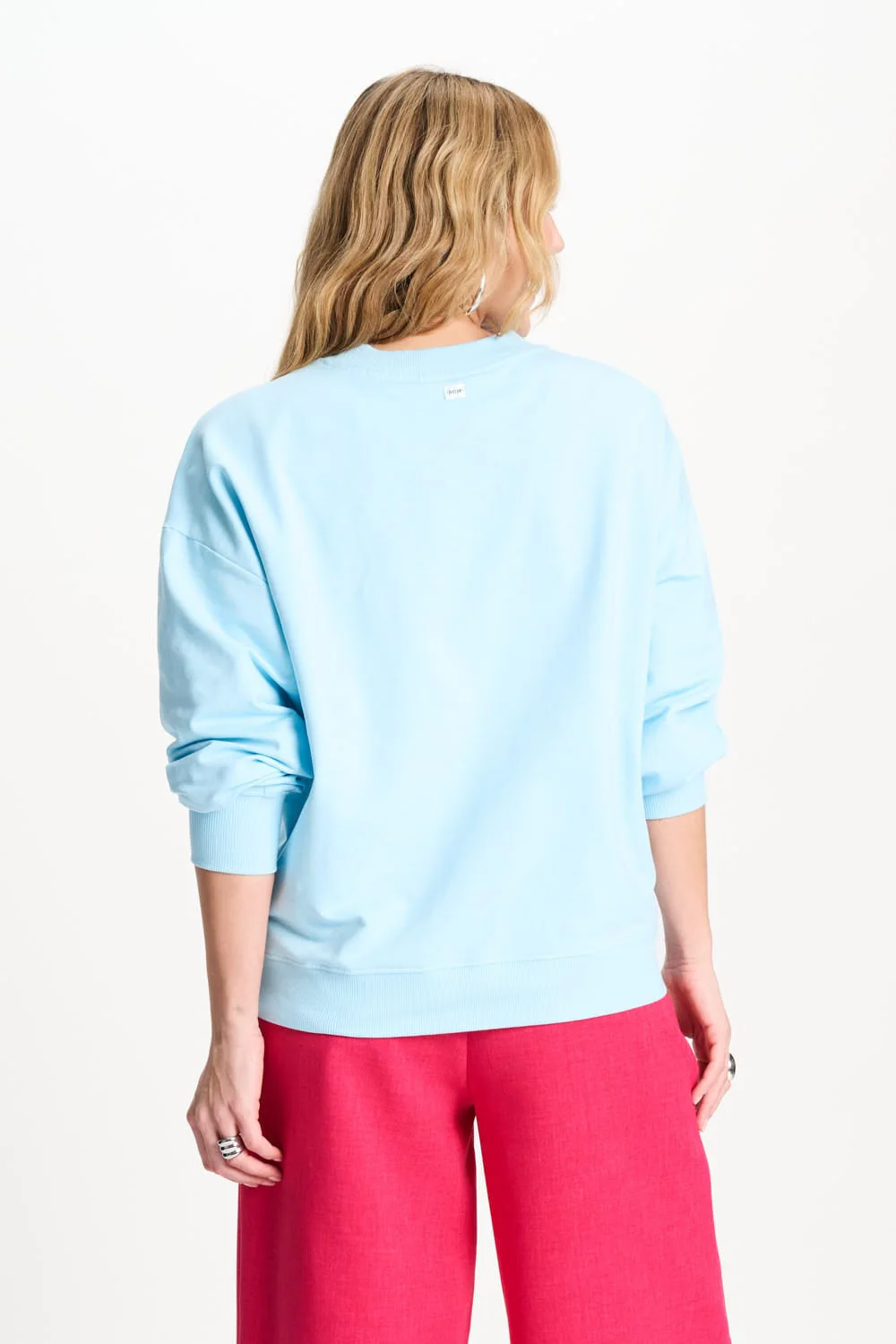 SWEATER - Getaway Crew Blue Mist