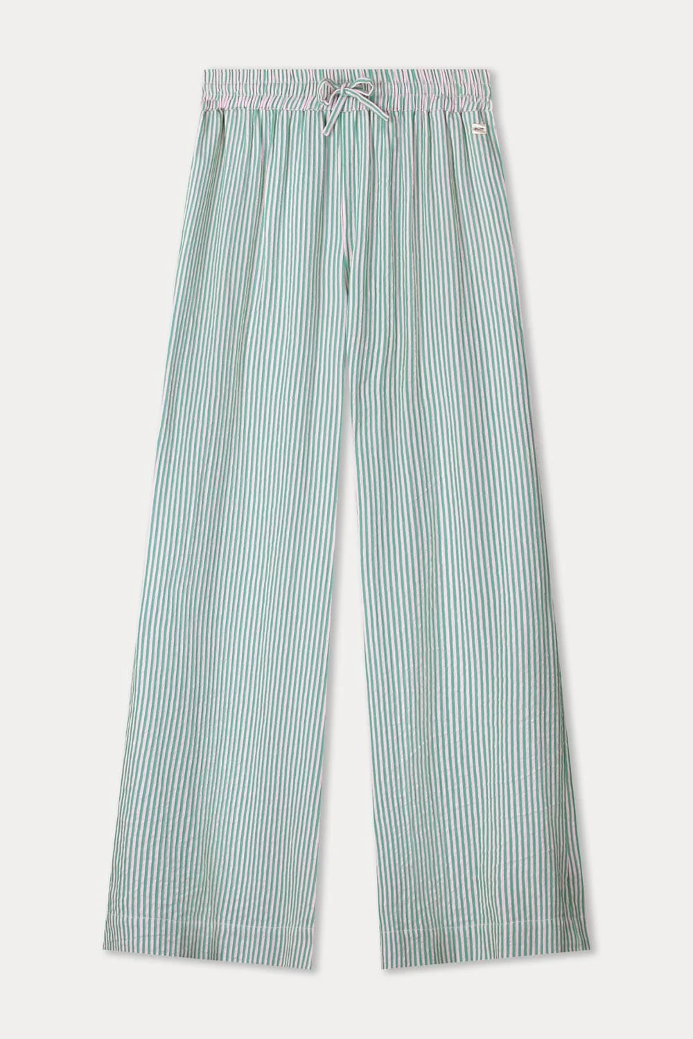 BROEK - Seersucker Green Pink