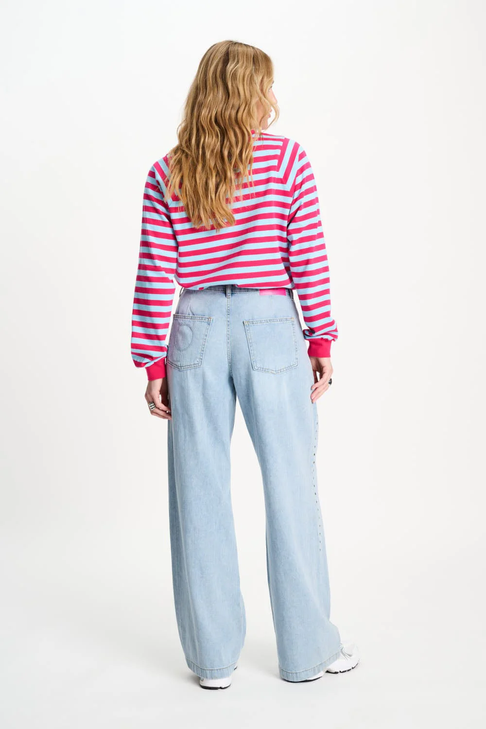 JEANS - Denim Mid Blue Studs