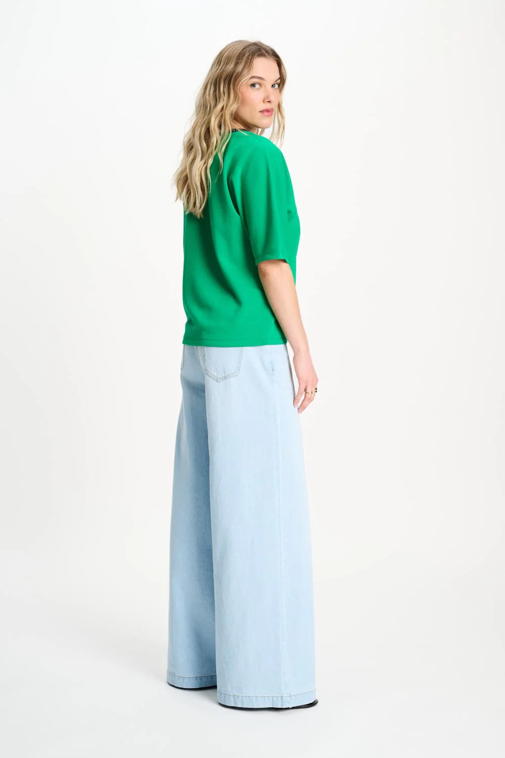 TOP - Nena Palm Green