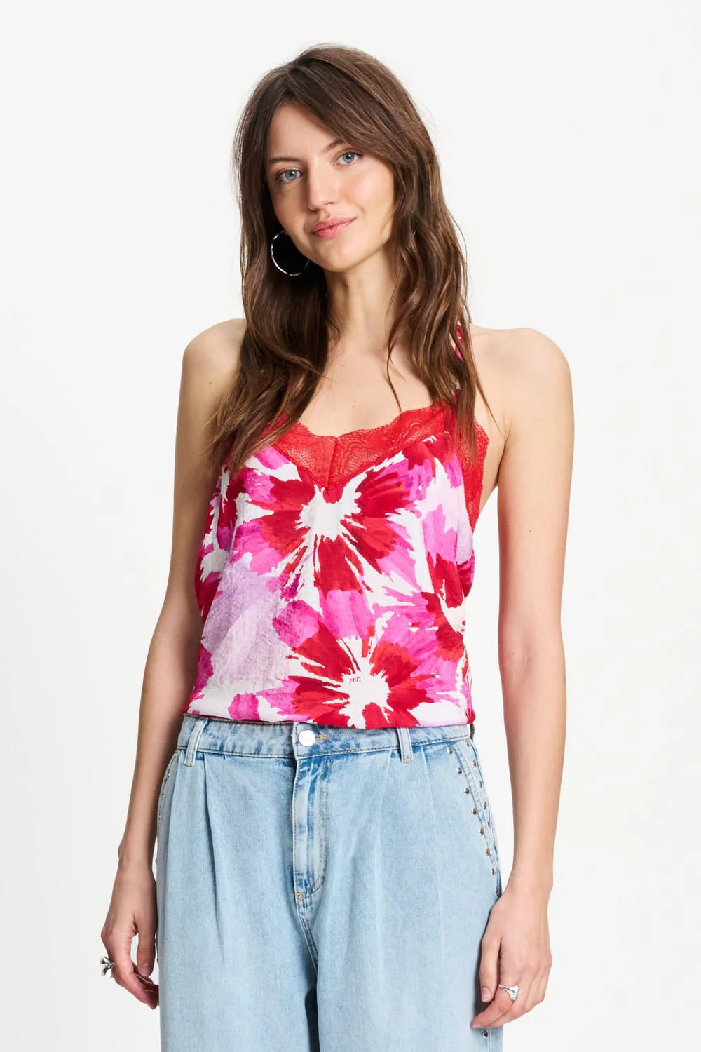 TOP - Cami Bubble Bloom Lavender