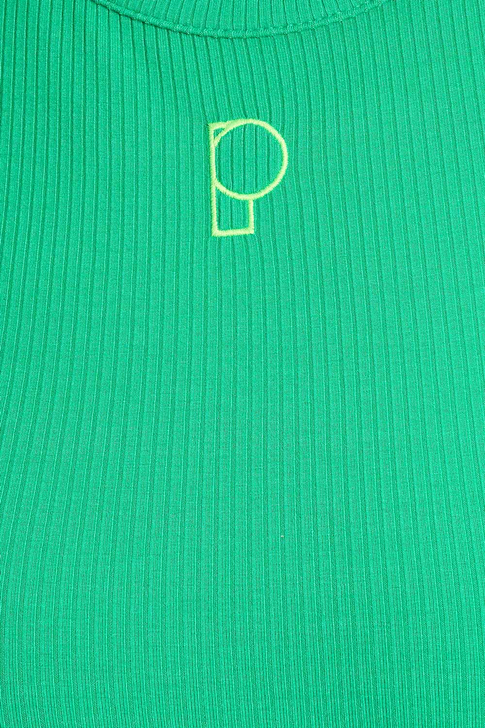 TANKTOP - Rib Palm Green