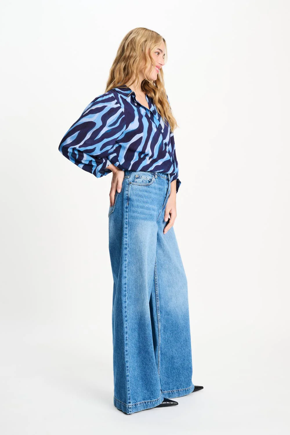 BLOUSE - Animal Blue