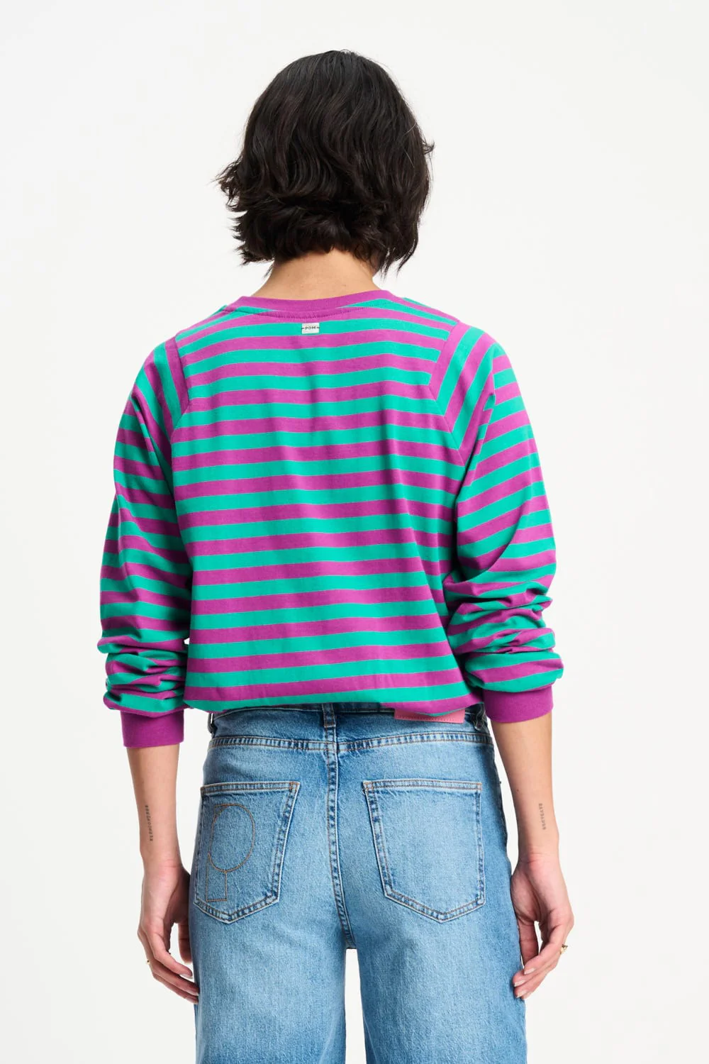 TOP - Striped Purple Green