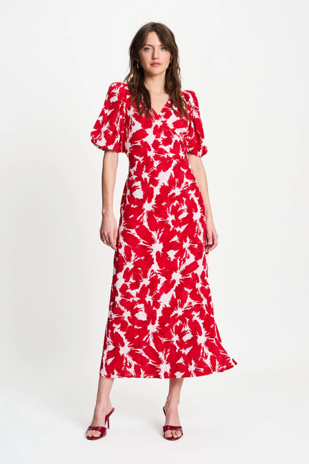 JURK - Crinkle Bubble Bloom Red