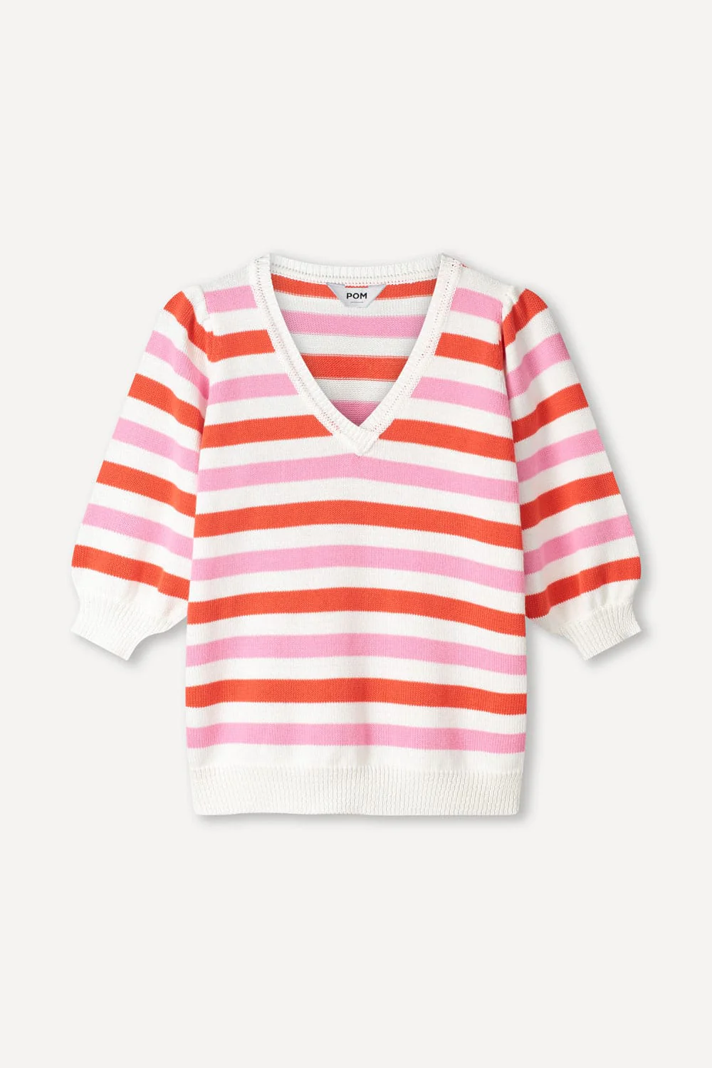 PULLOVER - Striped Pink Orange