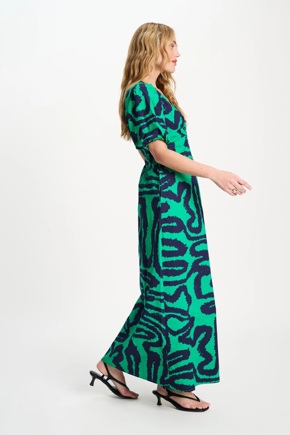 JURK - Poplin Waves Green
