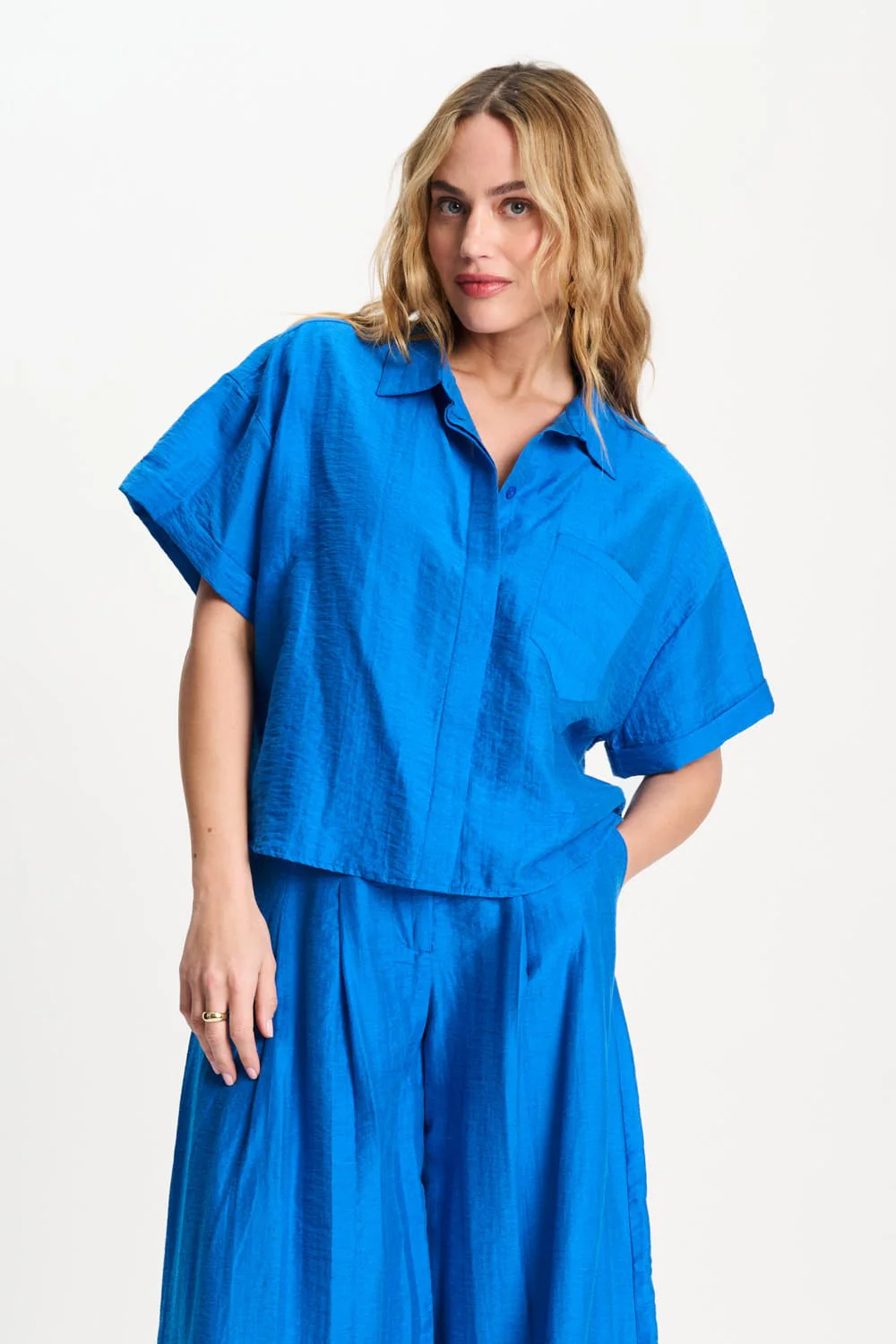 BLOUSE - Ocean Blue