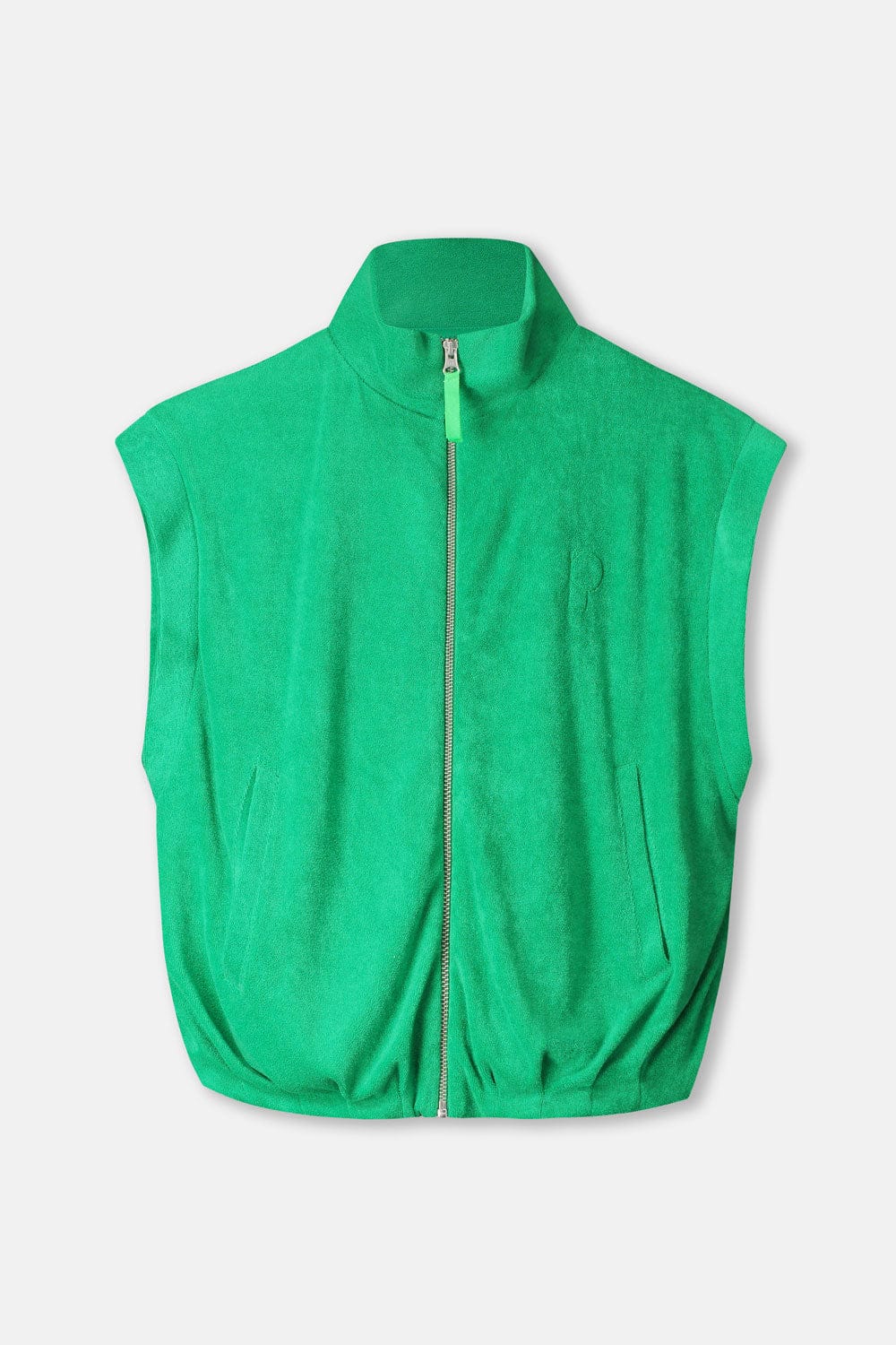 GILET - Terry Palm Green