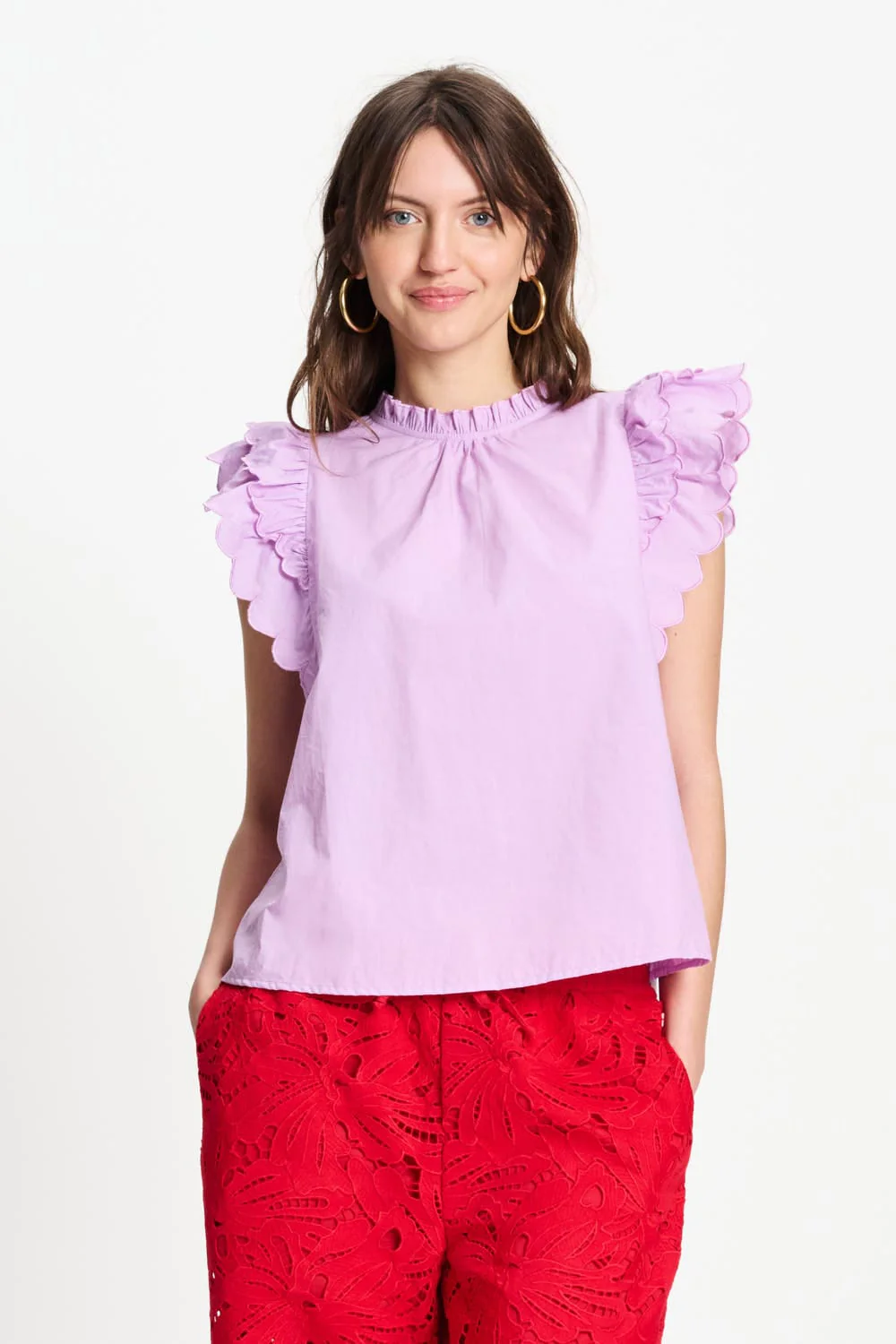 TOP - Ruffles Lavender