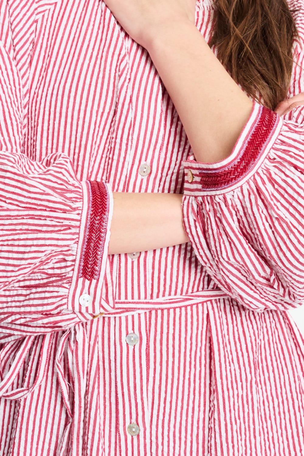 JURK - Seersucker Red White