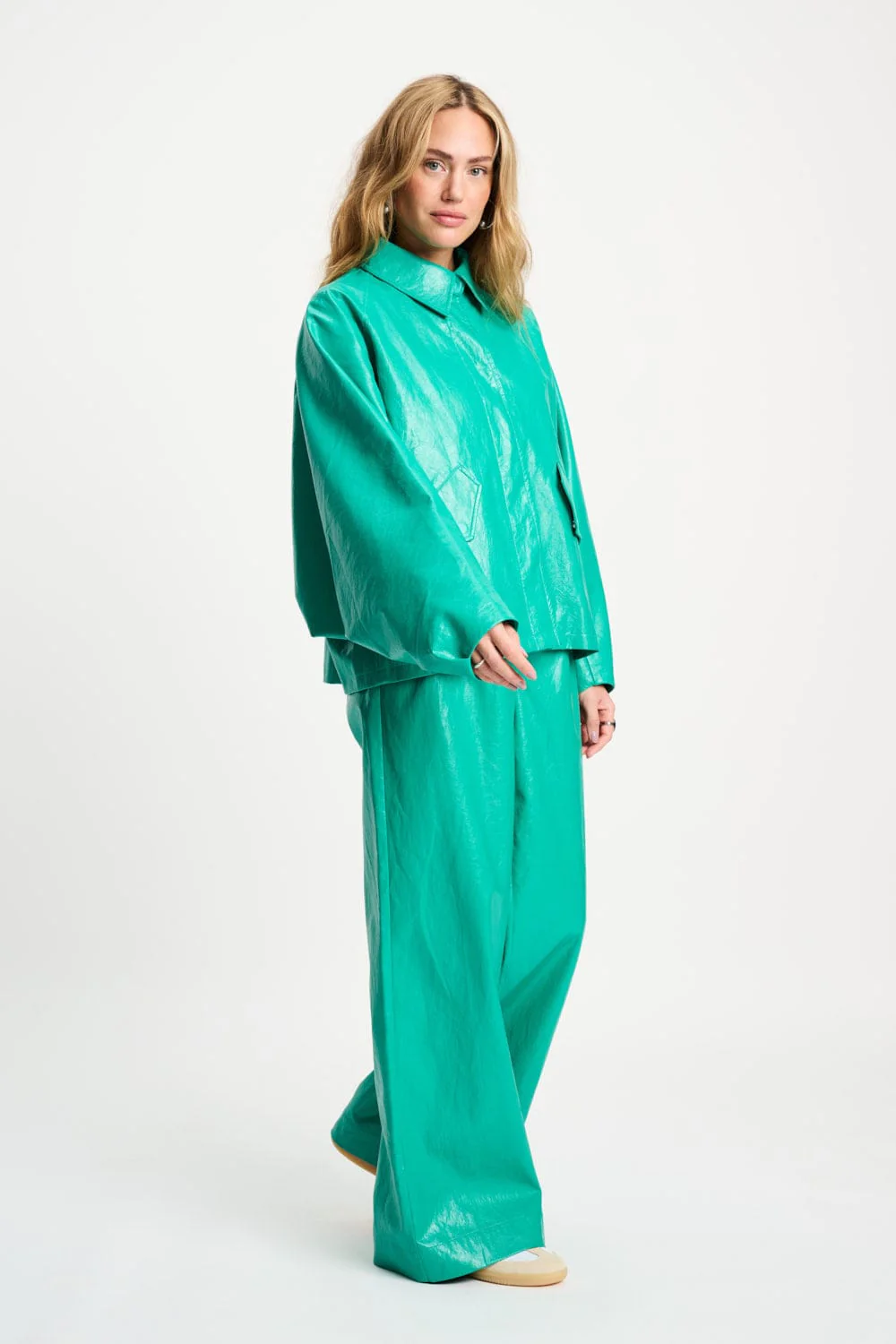 JAS - Faux Leather Wander Green