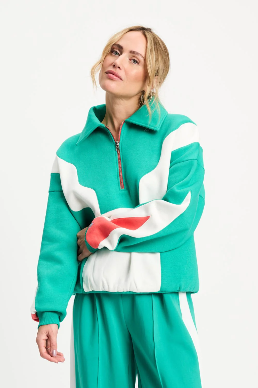 SWEATER - Colourblock Game On