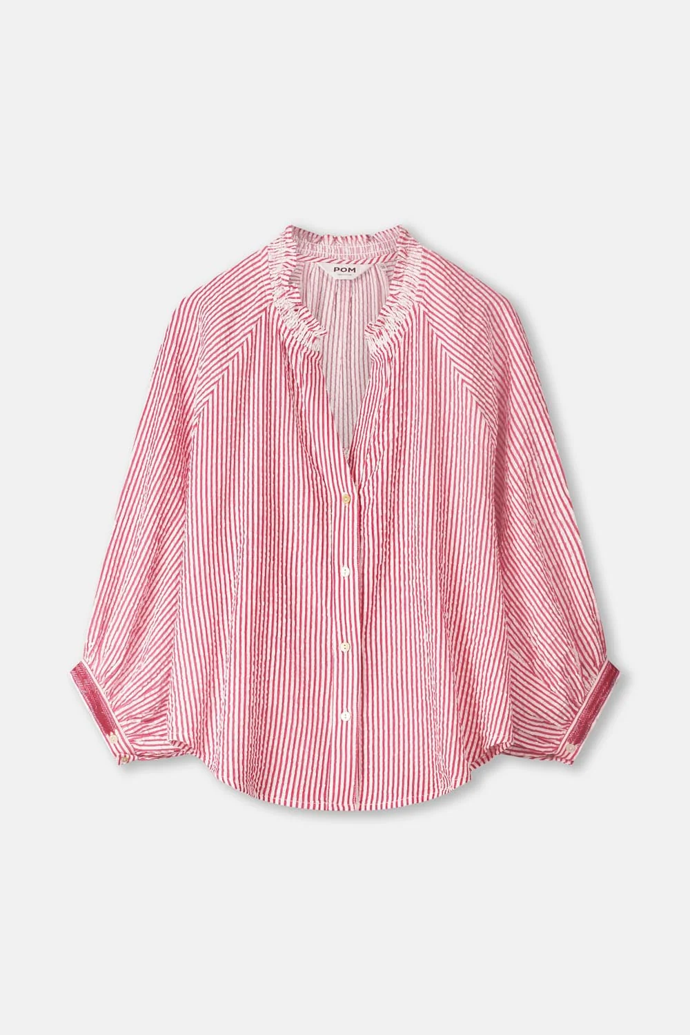 BLOUSE - Seersucker Red White