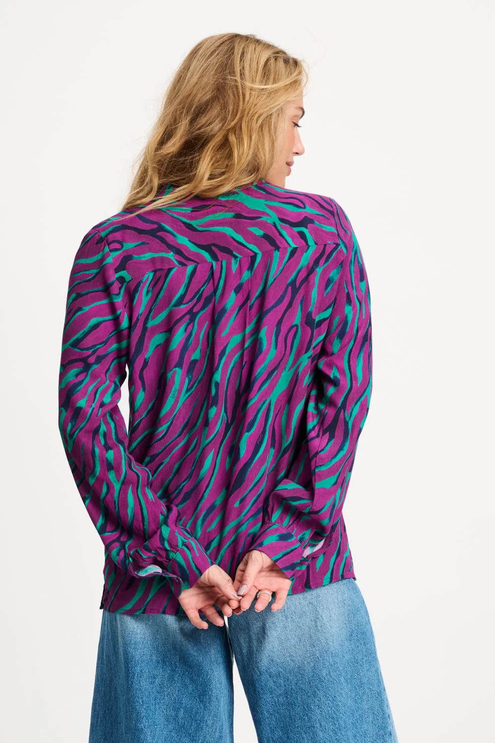 BLOUSE - Mila Animal Purple