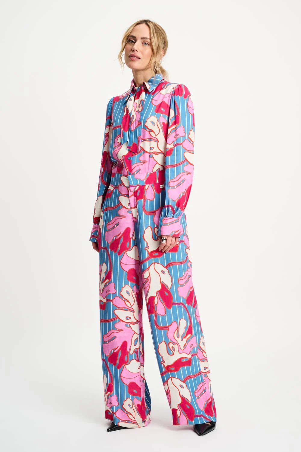 BROEK - Urban Flora Stripe