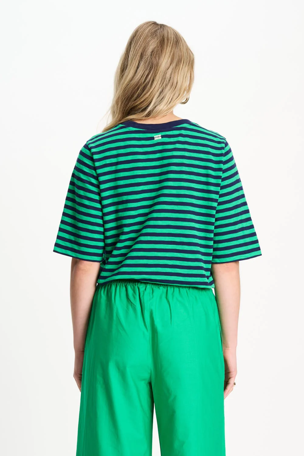 TSHIRT - Stripe Green Blue