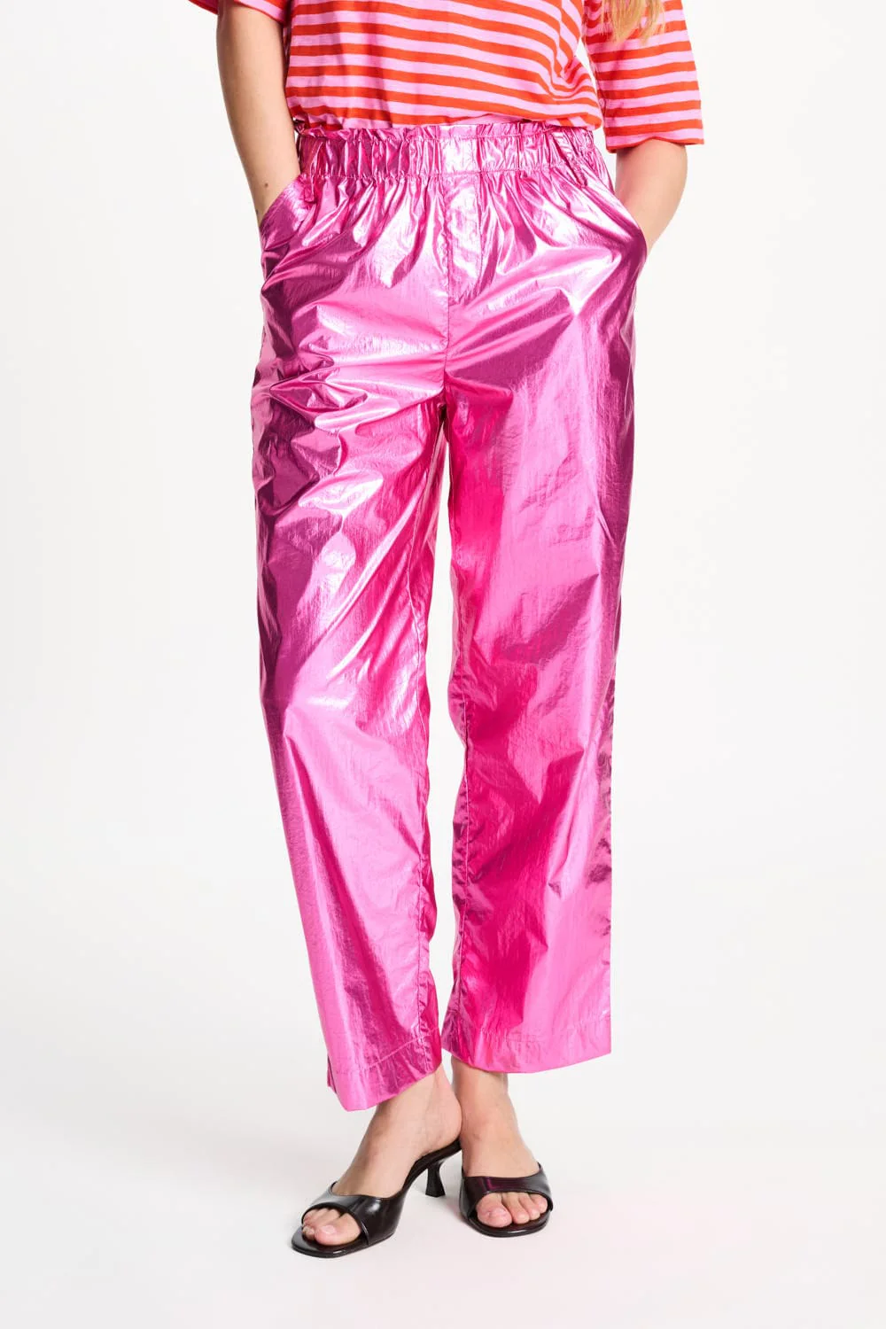 BROEK - Metallic Bright Rose