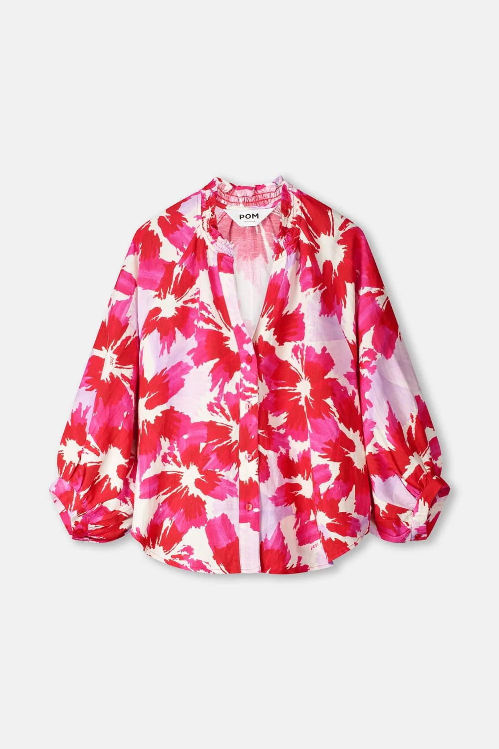 BLOUSE - Bubble Bloom Lavender Linen
