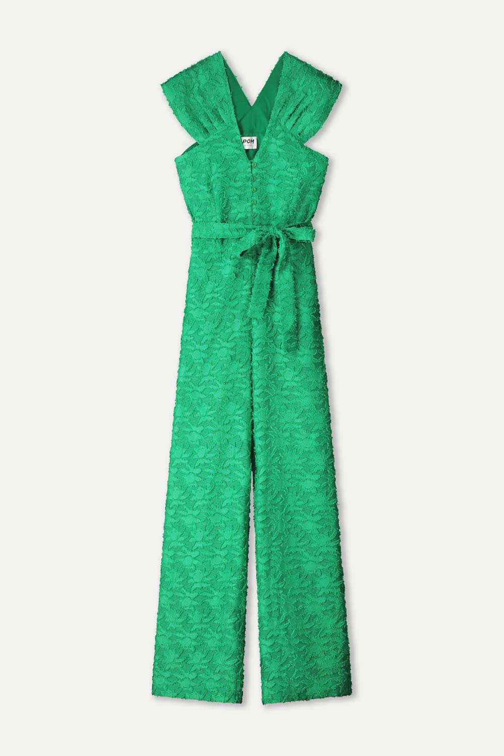 JUMPSUIT - Palm Green Jacquard