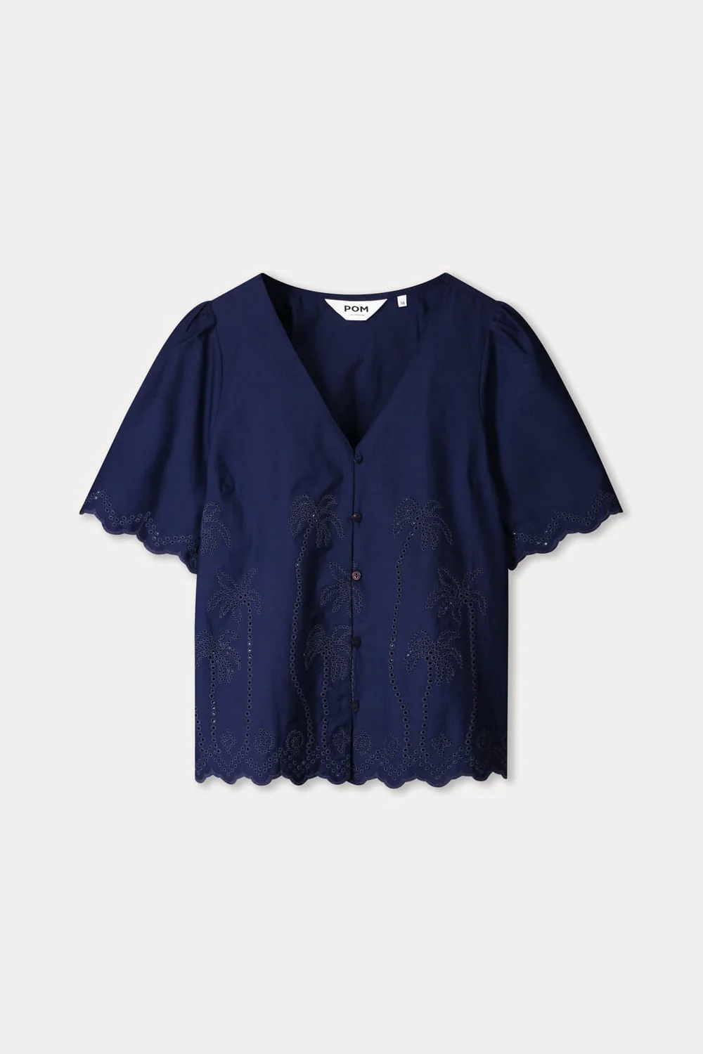 BLOUSE - Broderie Anglaise Night Blue