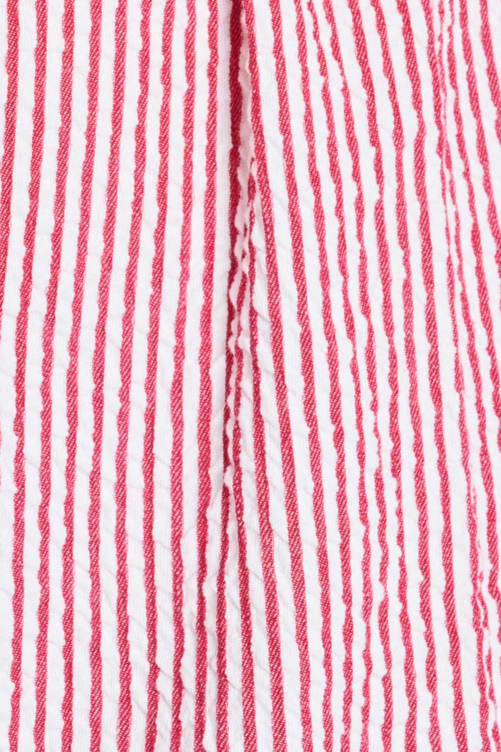 BLOUSE - Seersucker Red White