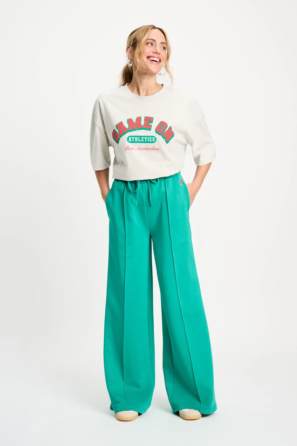 BROEK - Stripe Wander Green