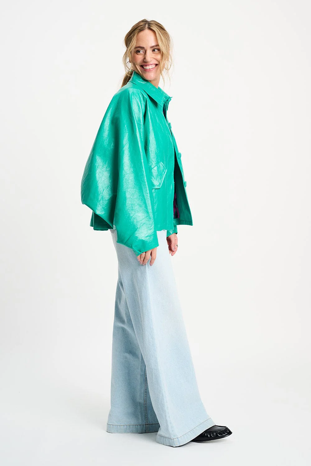 JAS - Faux Leather Wander Green