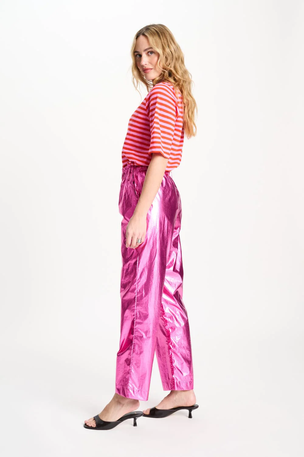 BROEK - Metallic Bright Rose