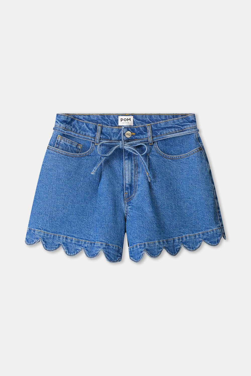 SHORT - Denim Scallop