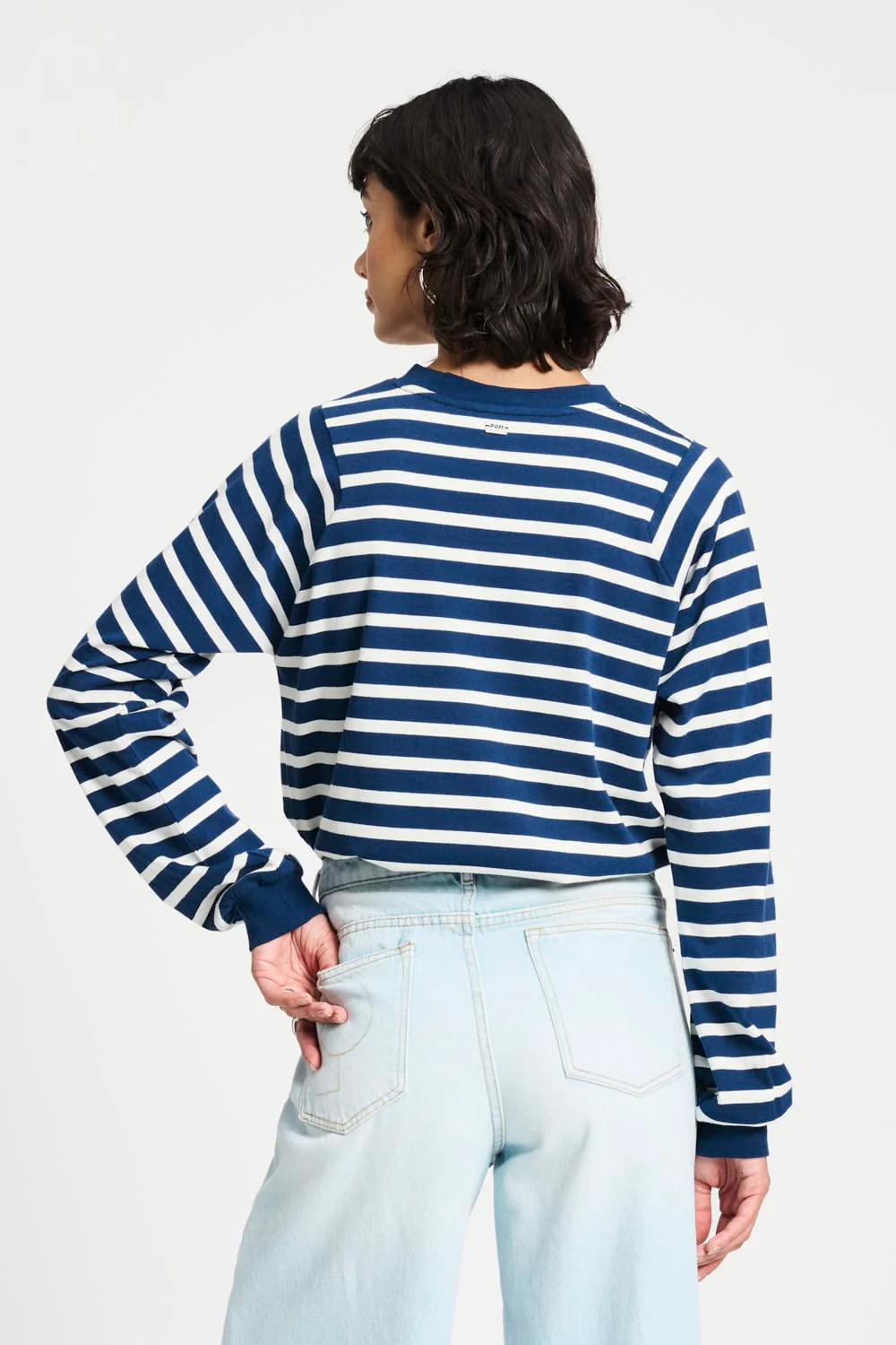 TOP - Striped Blue White