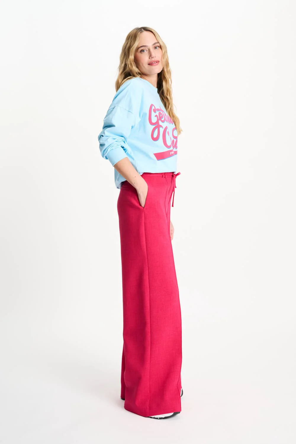SWEATER - Getaway Crew Blue Mist