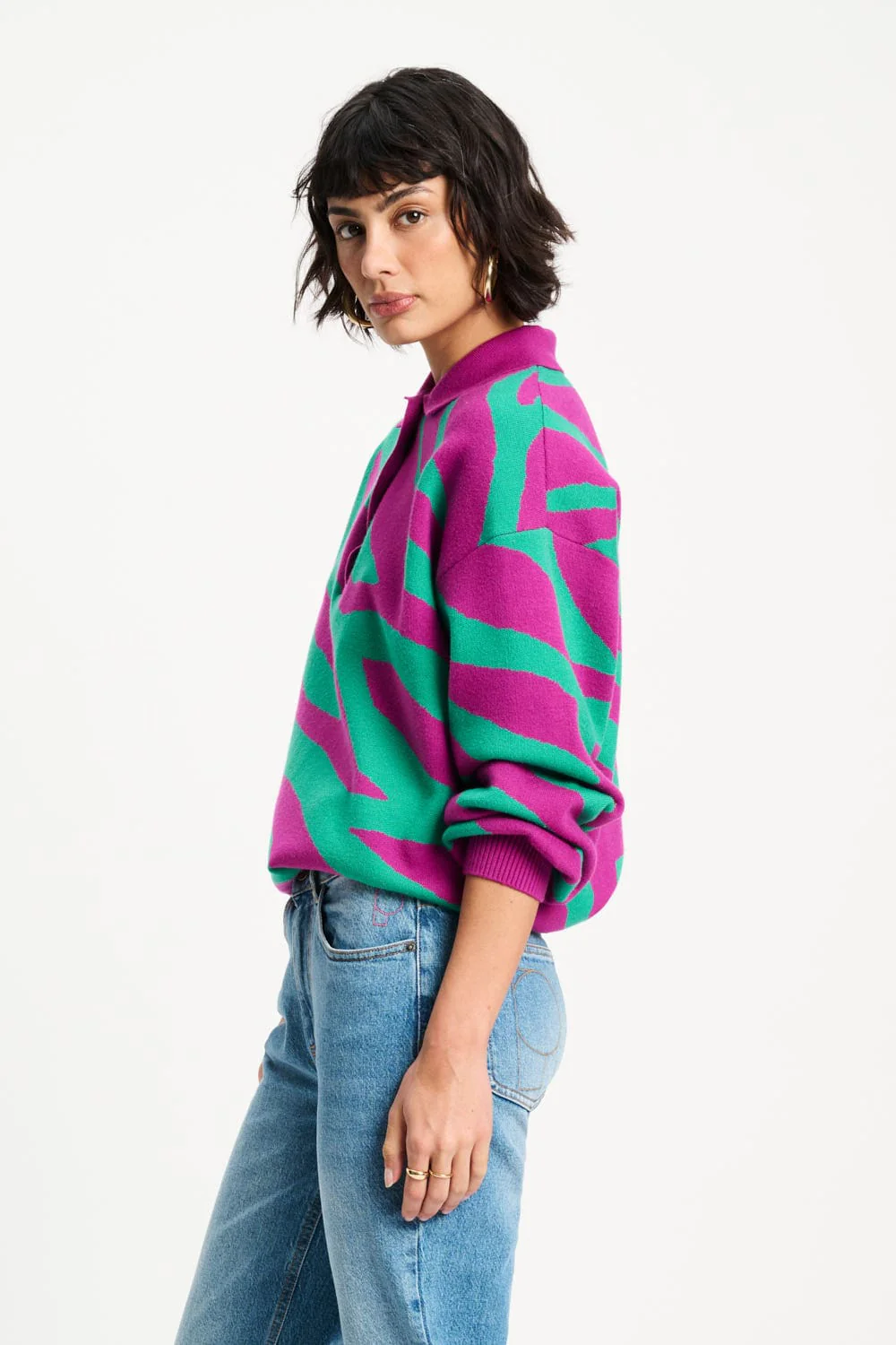 TRUI - Polo Animal Purple